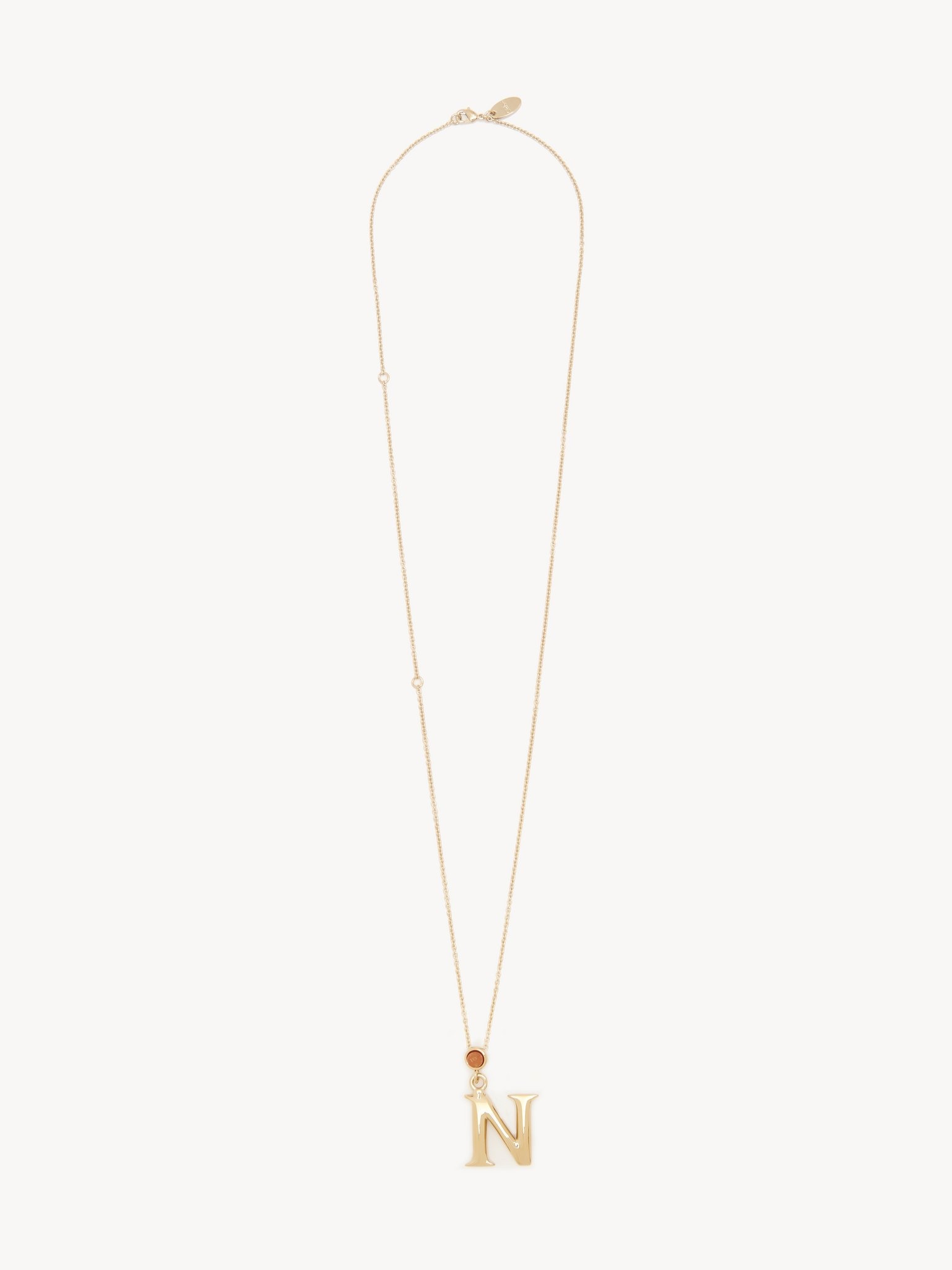 ALPHABET NECKLACE WITH PENDANT N - 1
