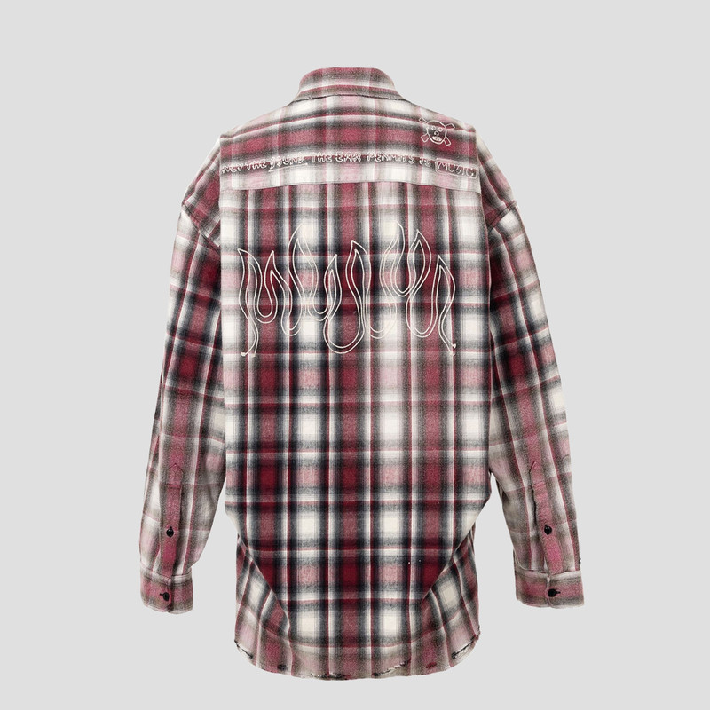 Maison MIHARAYASUHIRO FADED CHECK FLANNEL SHIRTS outlook