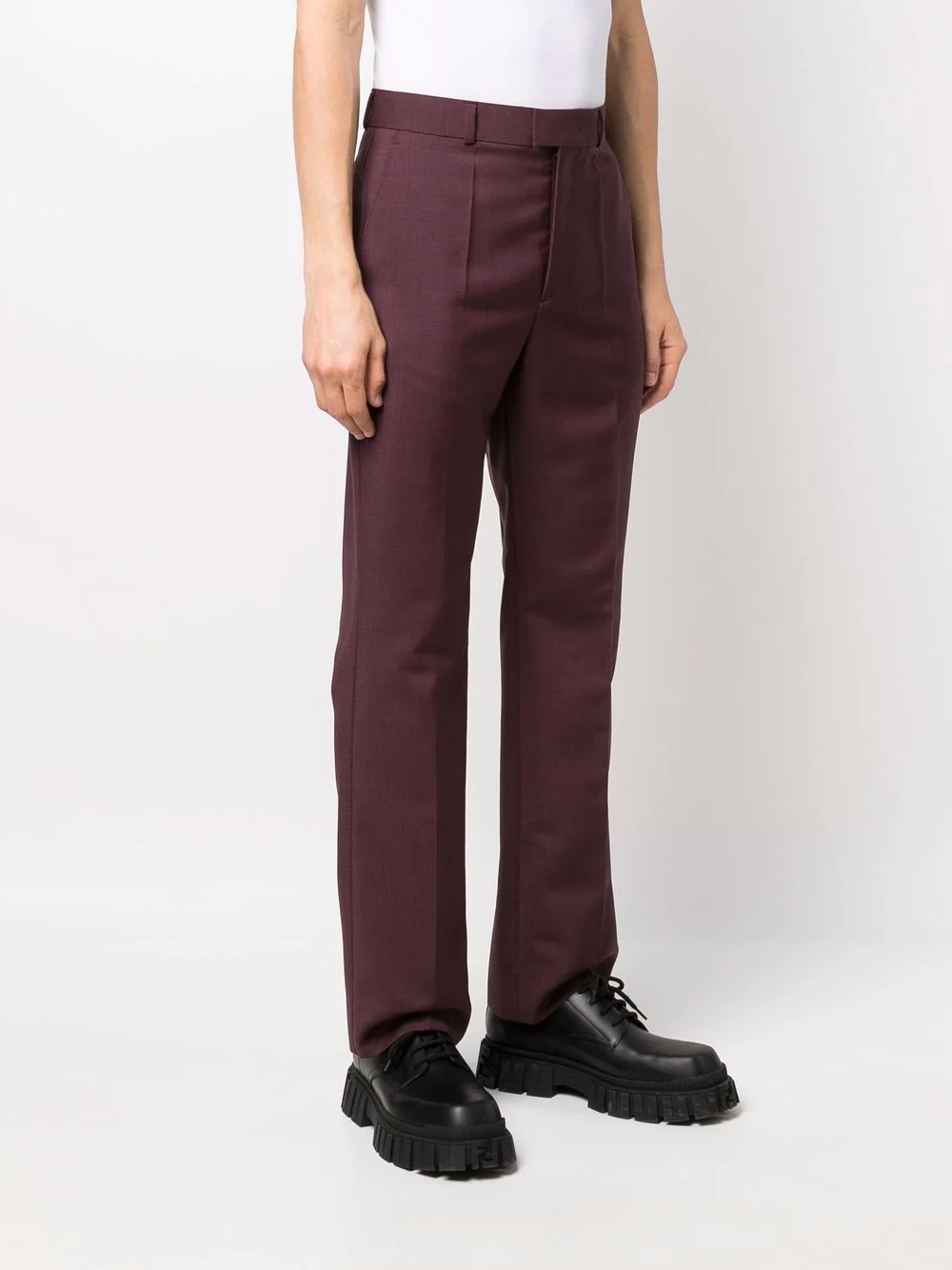 straight-leg tailored trousers - 3