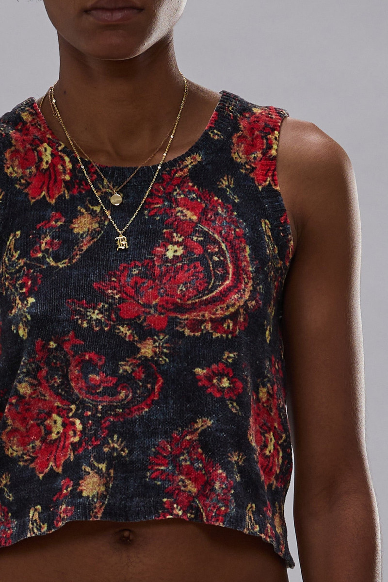 PRINTED SWEATER TANK 3