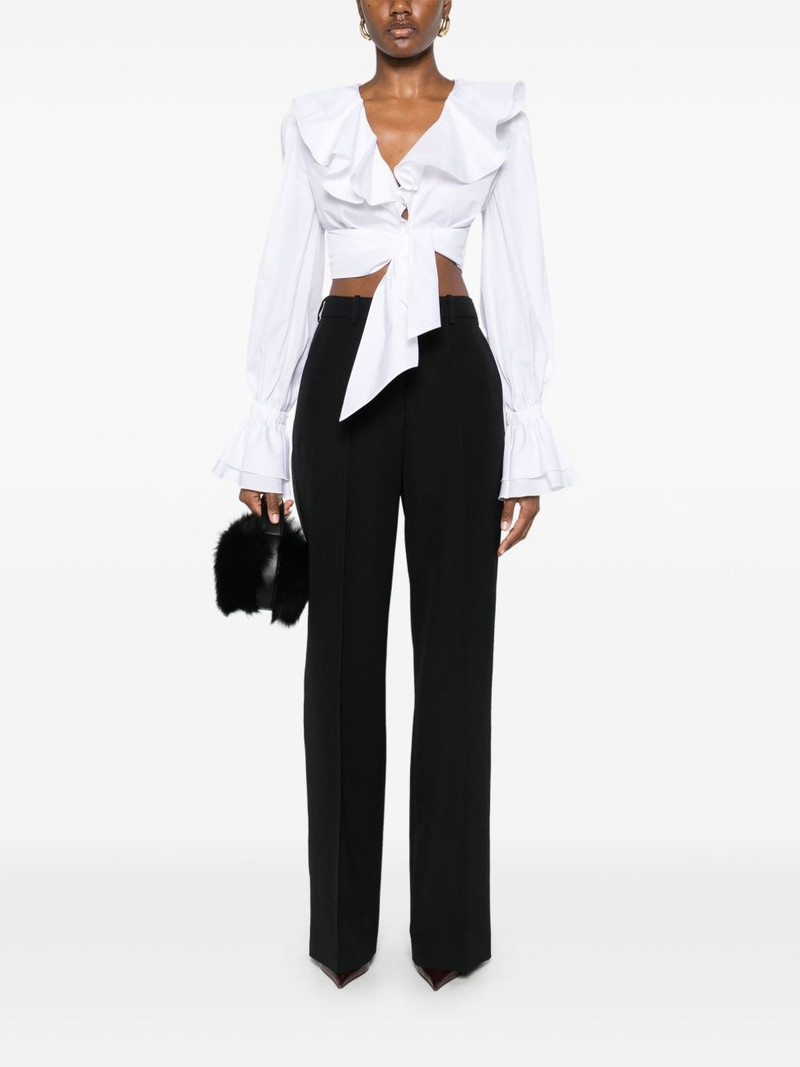 Balmain tailored grain de poudre trousers outlook