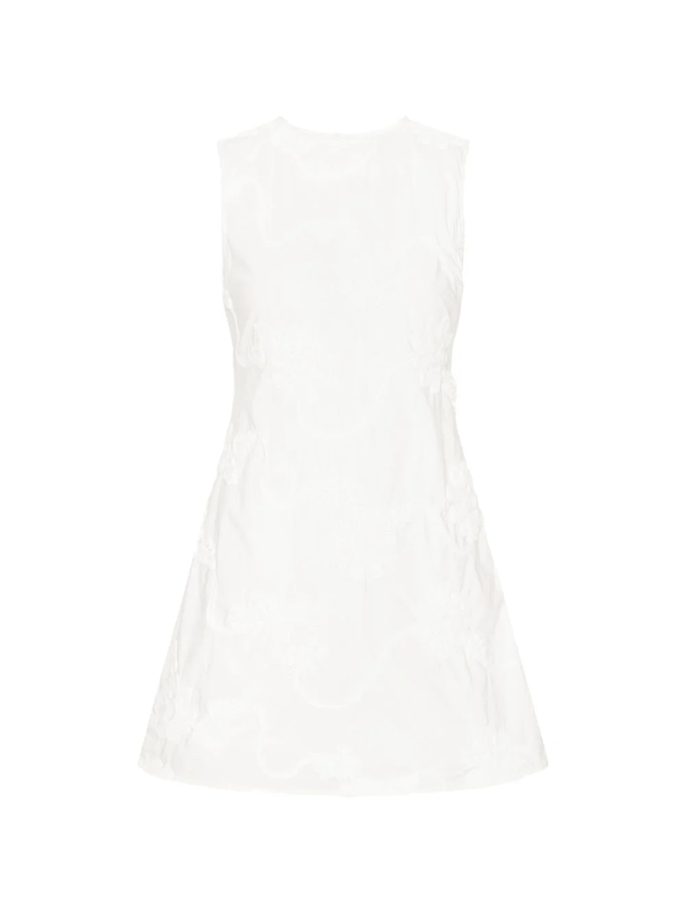 flower flared mini dress - 1