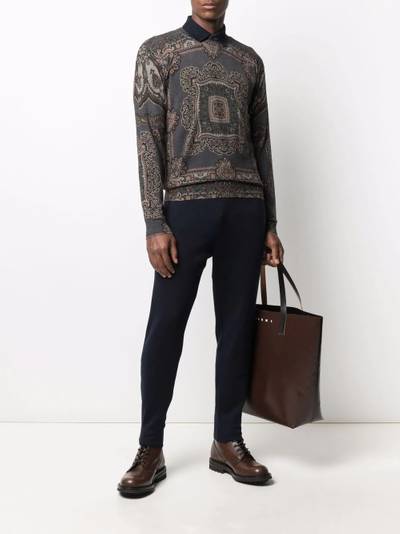 Etro paisley-waistband track pants outlook