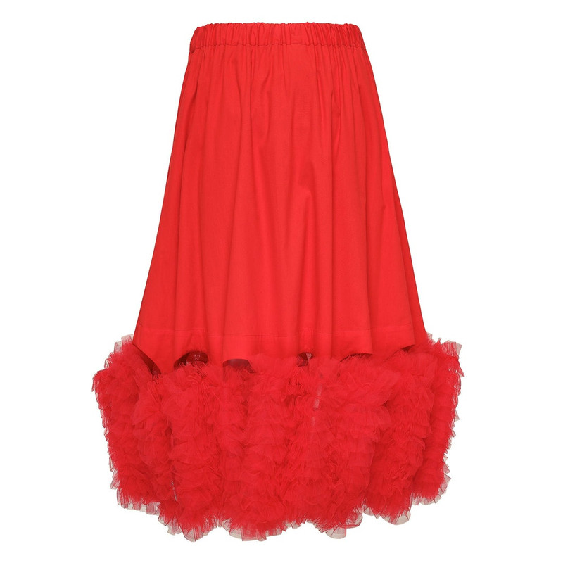 Noir Kei Ninomiya Cotton Broad Tulle Skirt outlook