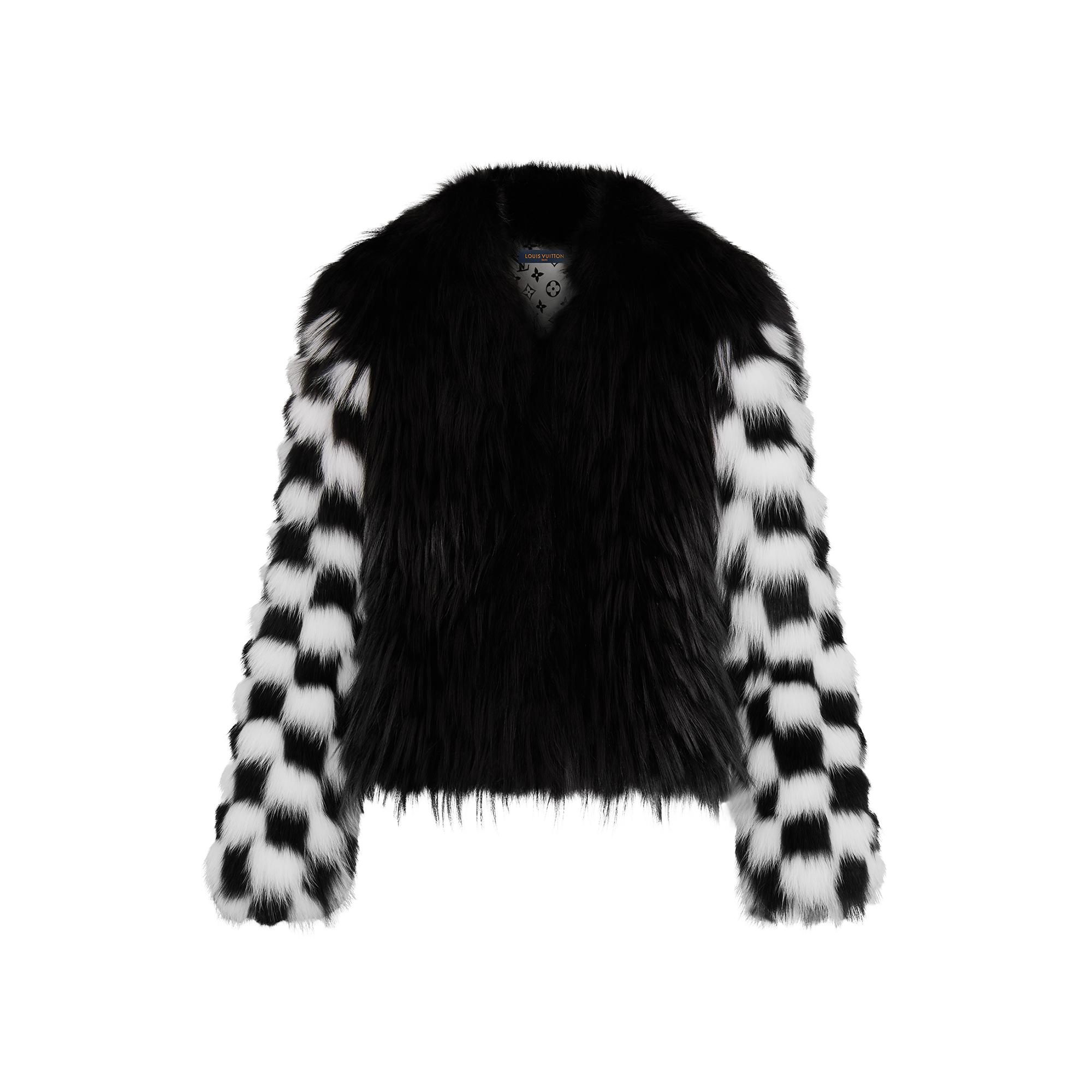 Damier Intarsia Fox Jacket - 1