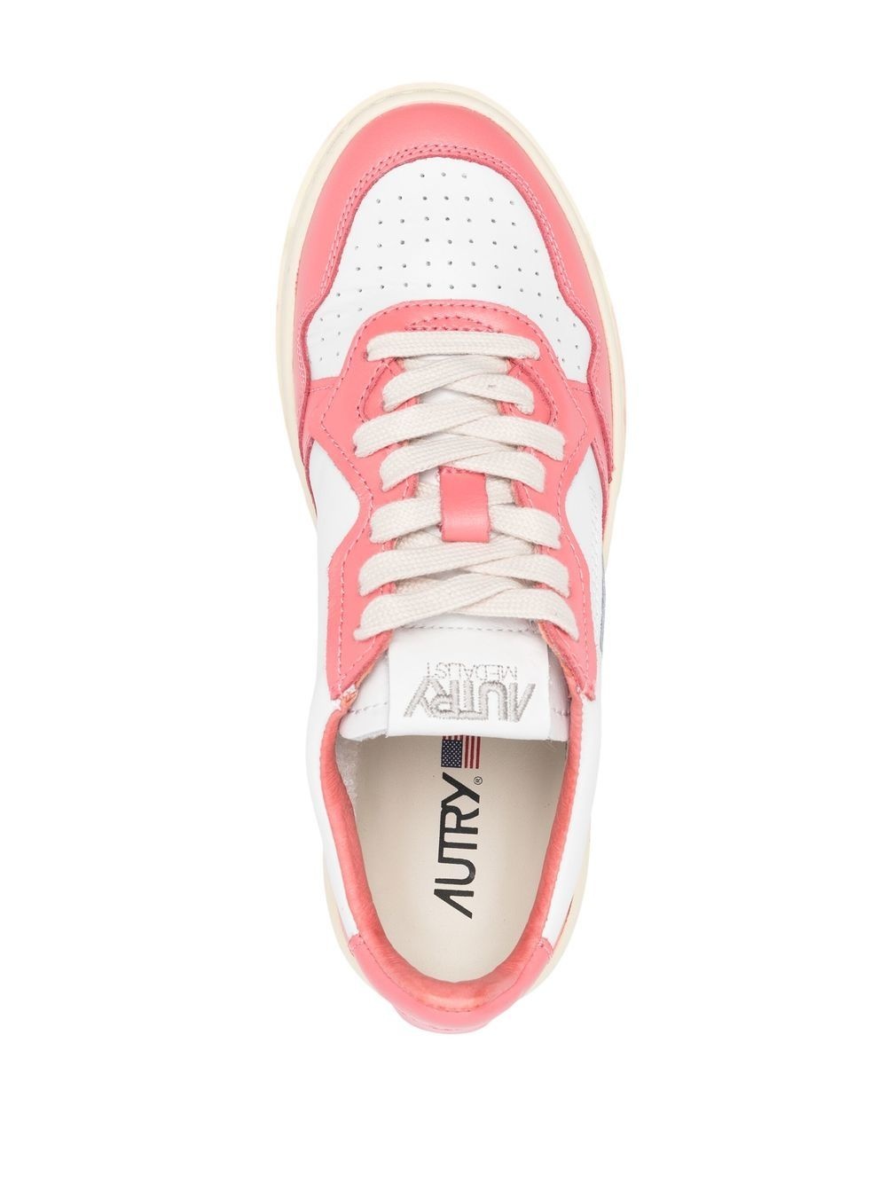 medalist leather low-top sneakers - 4