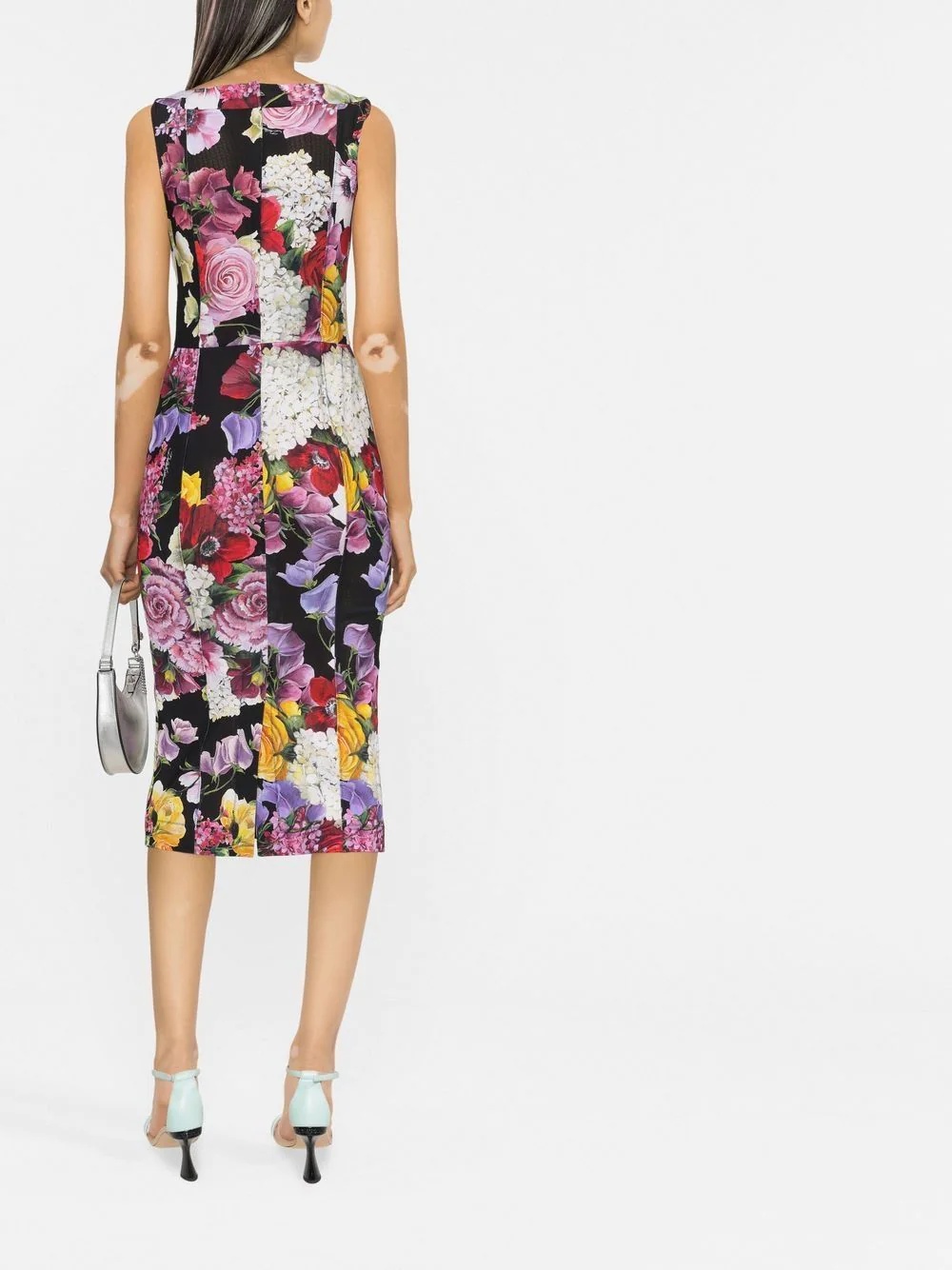 all-over floral-print midi dress - 4