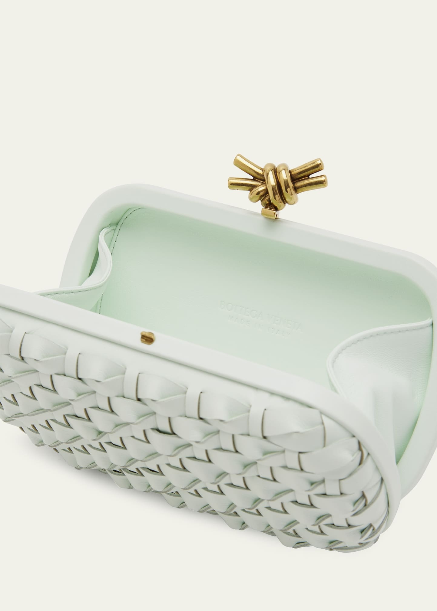 Knot Wove Leather Minaudiere - 4