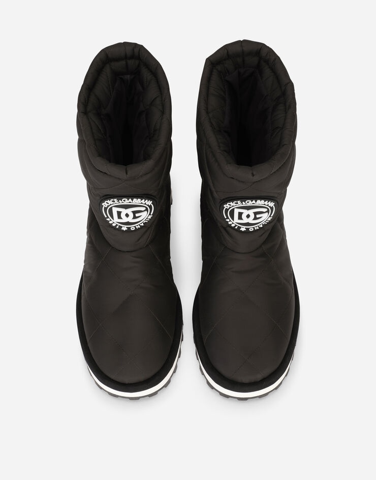 Dolce Gabbana Nylon ankle boots with DG logo REVERSIBLE