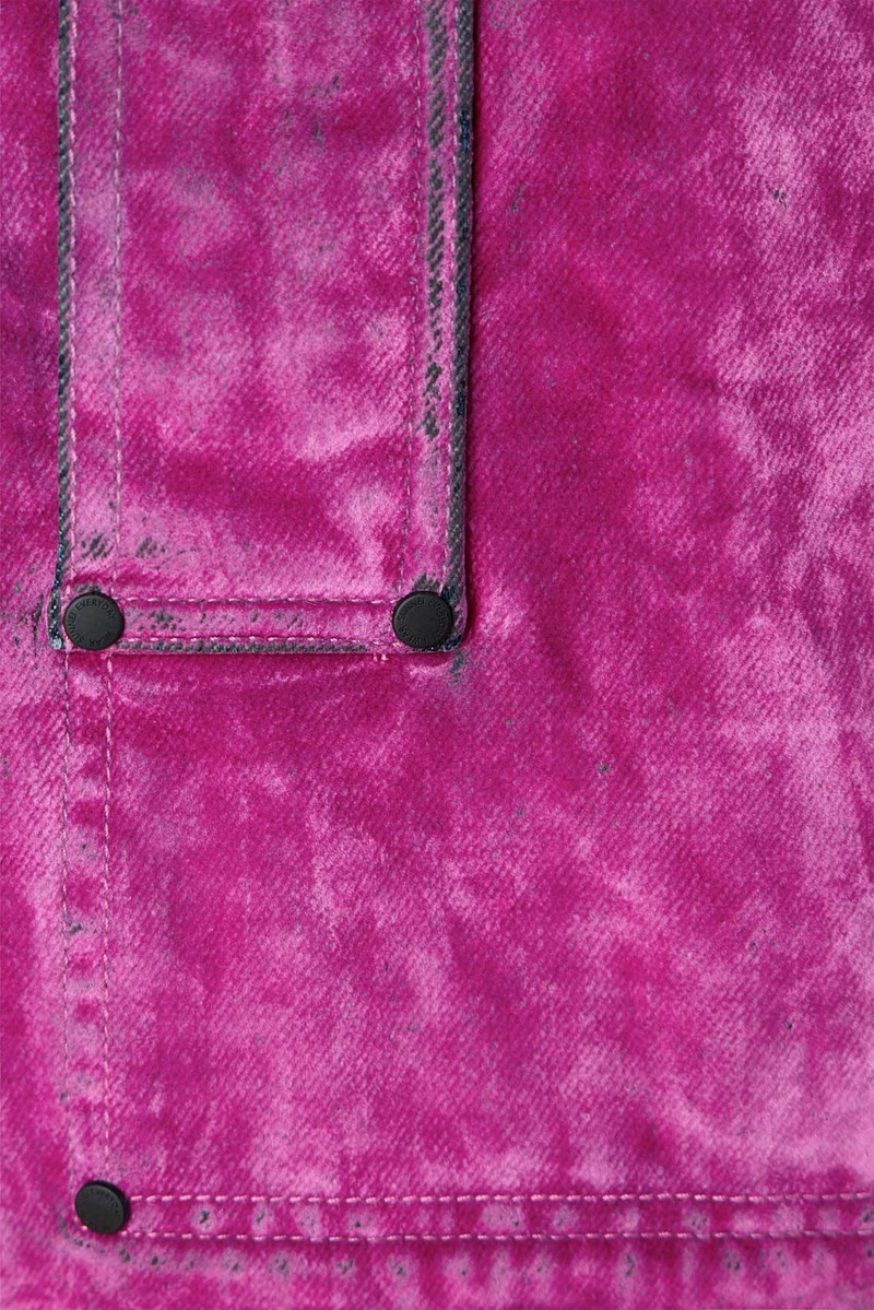 UTILITY BLAZER / flocked denim / fuchsia 9