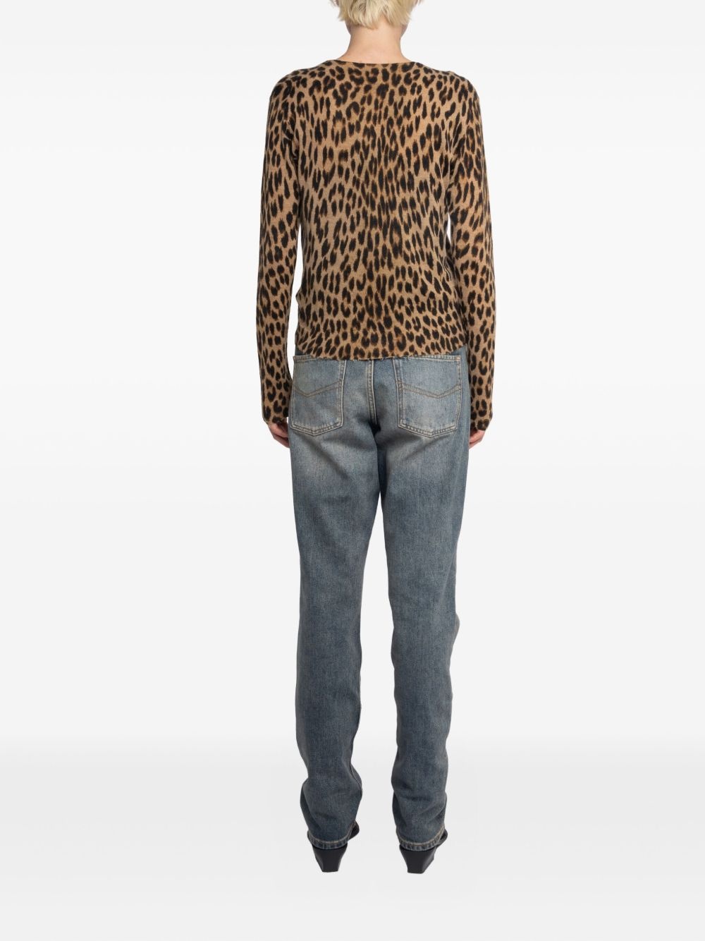 Manala leopard-print button cardigan - 3