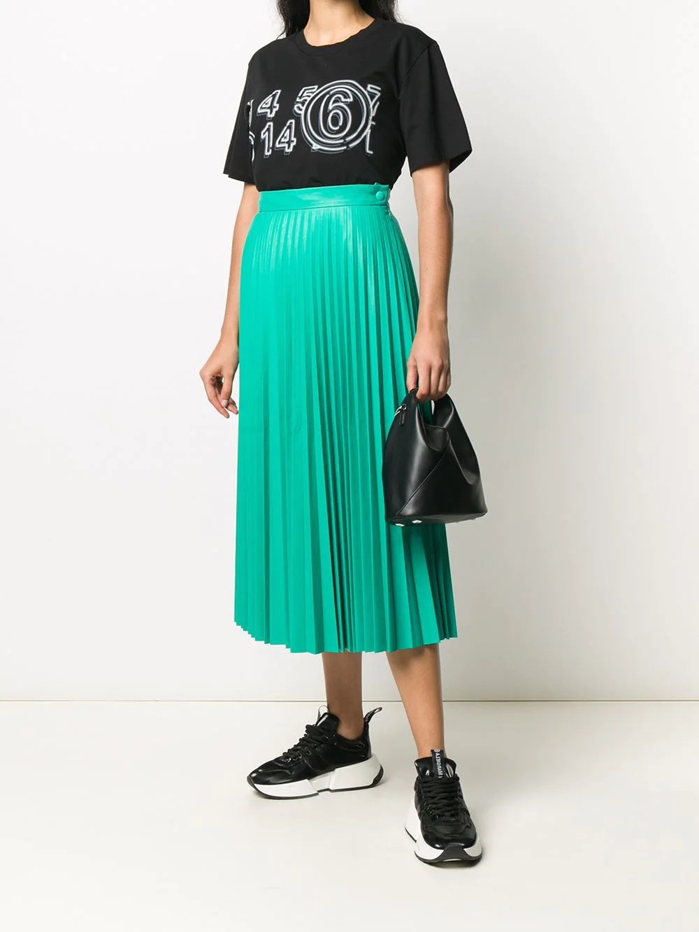 pleated midi skirt - 2