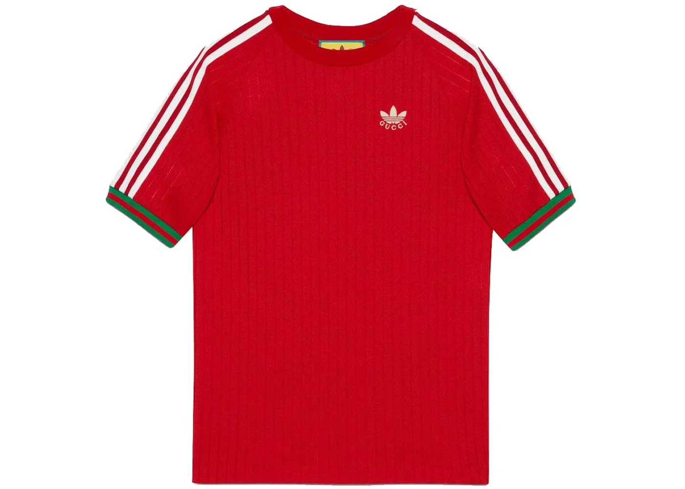 Gucci x adidas Jersey T-shirt Red - 1