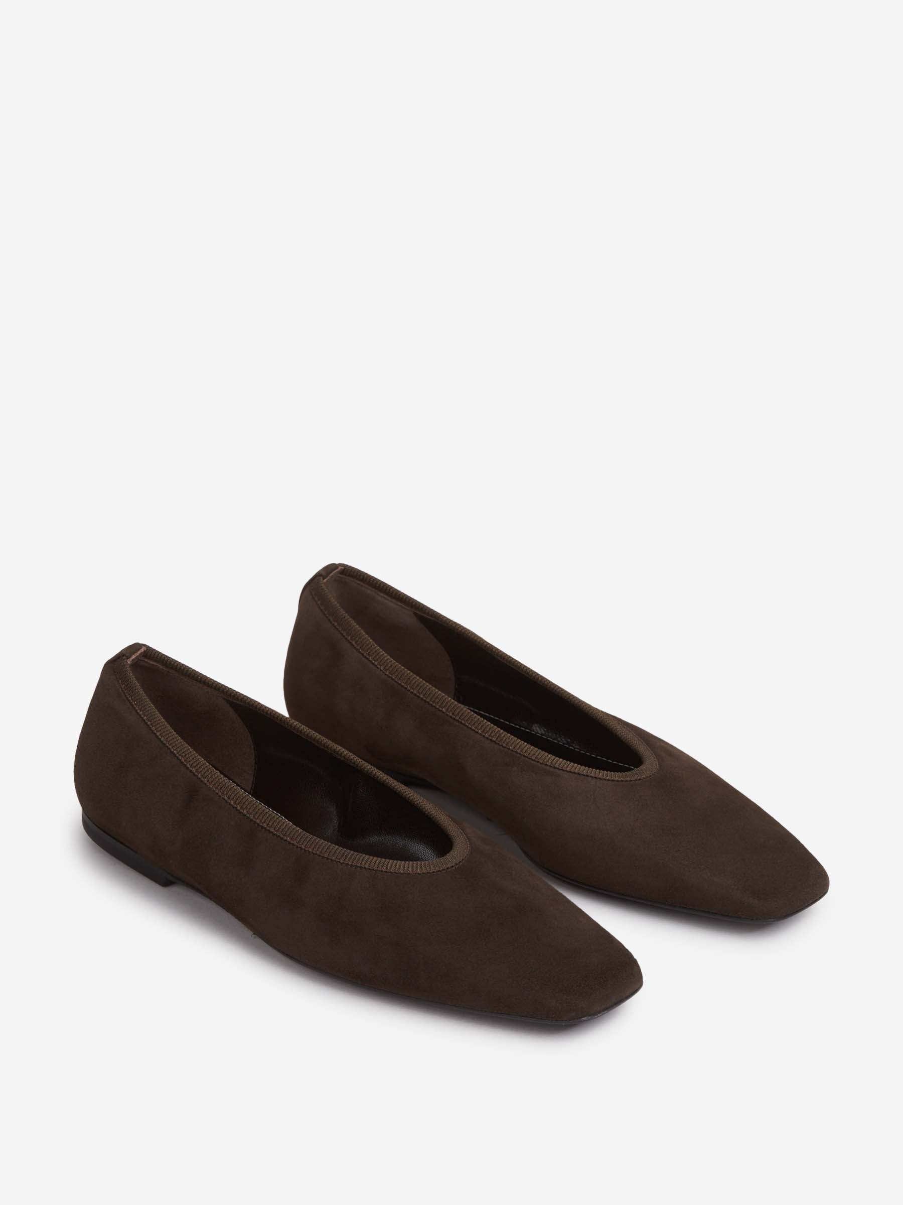 MINIMALIST SUEDE BALLERINAS - 2