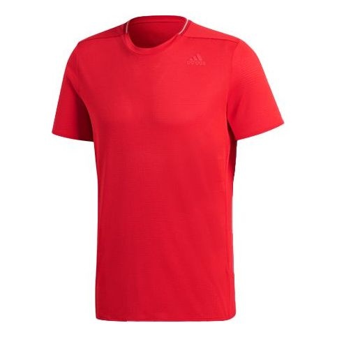 Men's adidas Running Short Sleeve Red T-Shirt BQ7270 - 1