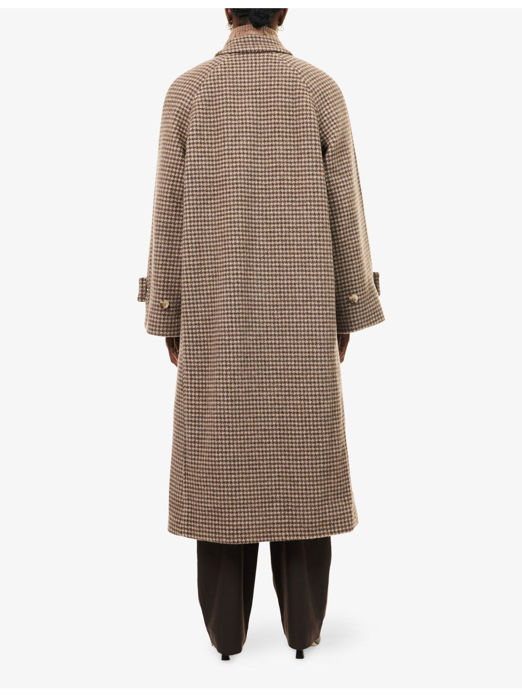 Alma Check-Pattern Wool-Blend Coat - 4