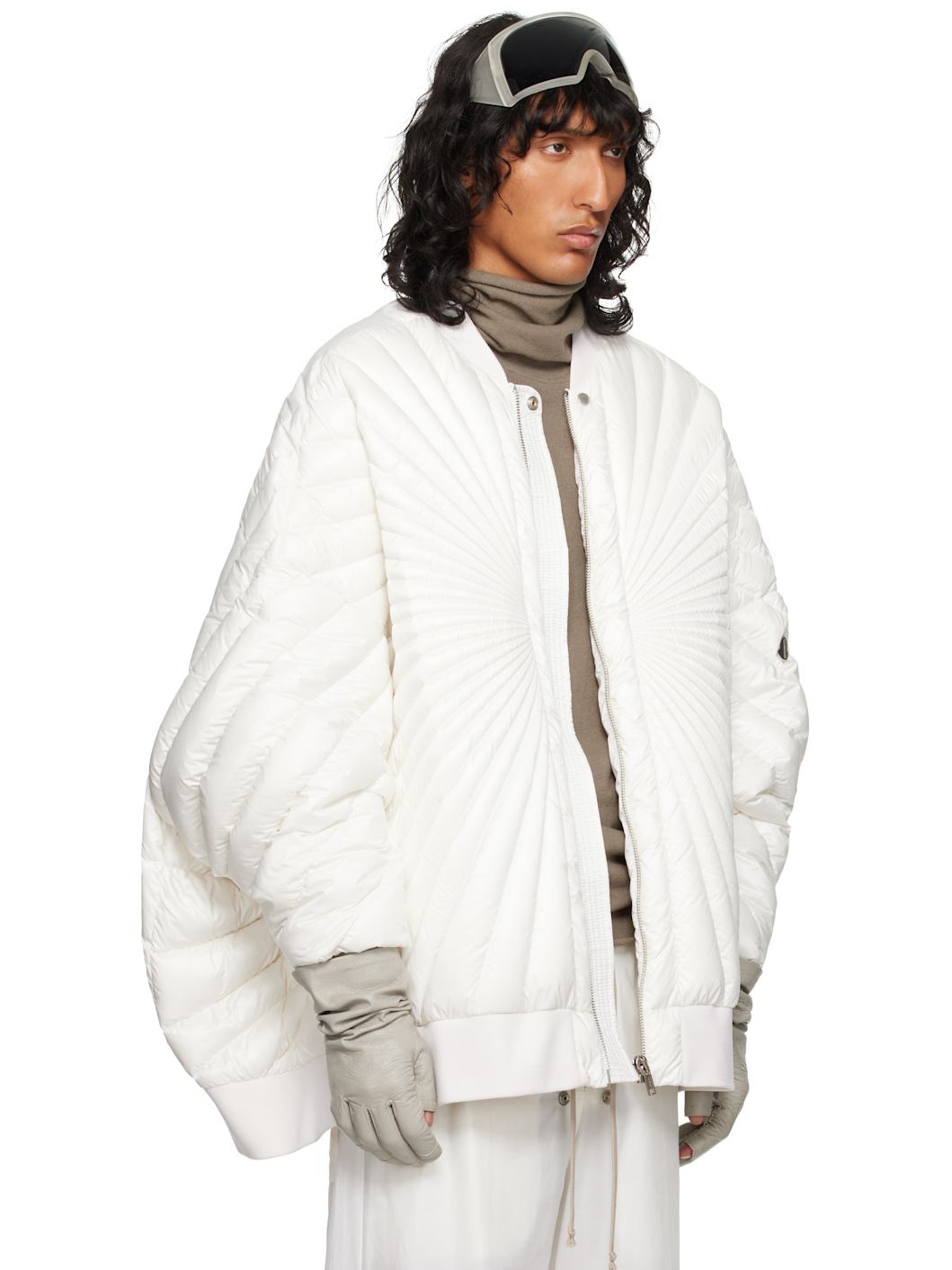 Moncler + Rick Owens Off-White Radiance Peter Bomber Jacket - 2