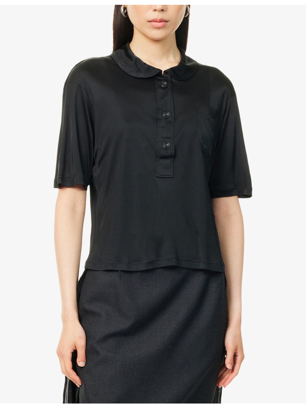 Relaxed-Fit Short-Sleeves Woven Shirt - 3