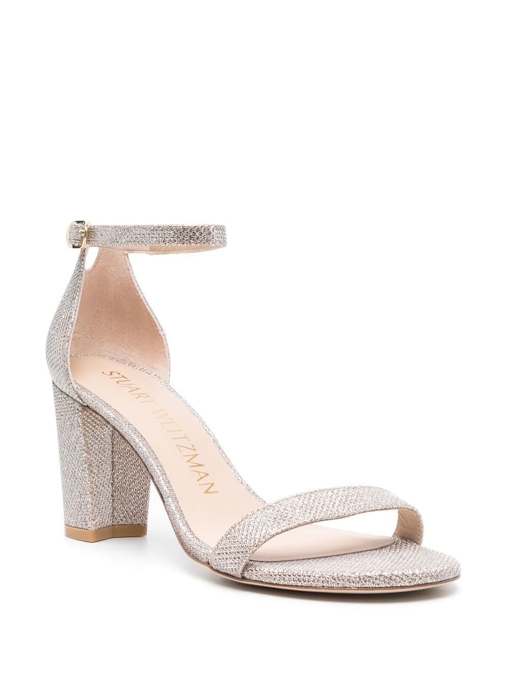 Nearlynude 70mm glitter sandals - 2