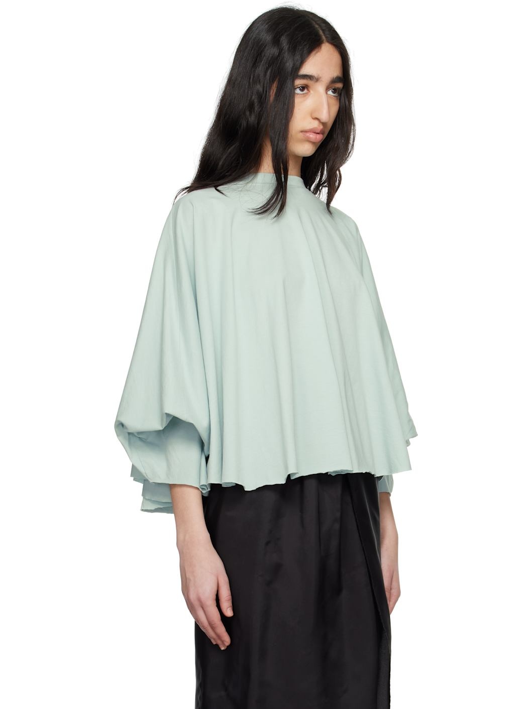 Blue Basic Jersey Long-Sleeved T-shirt - 2