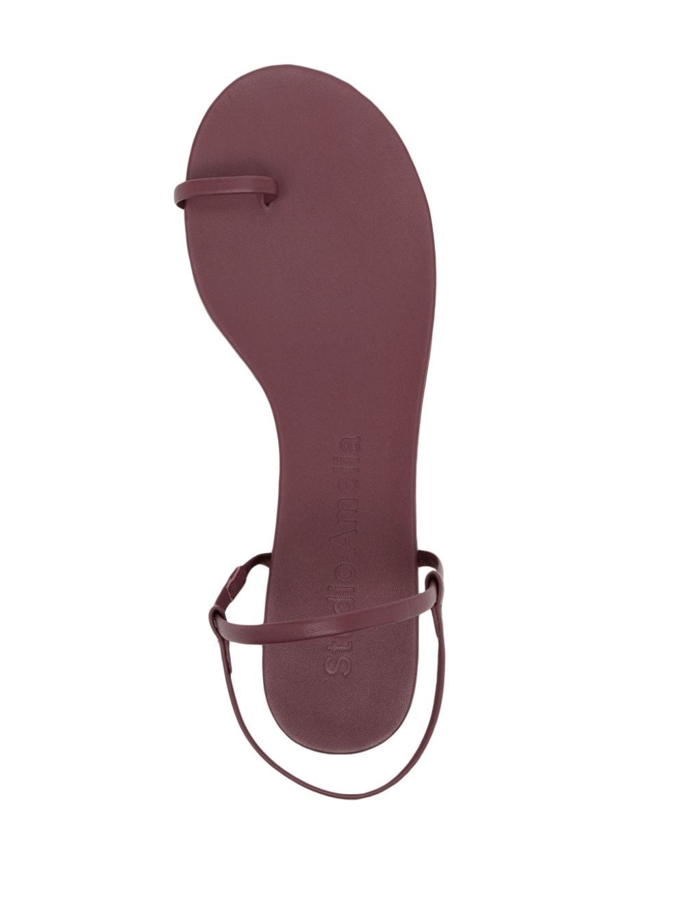 Edith flat leather sandals - 4