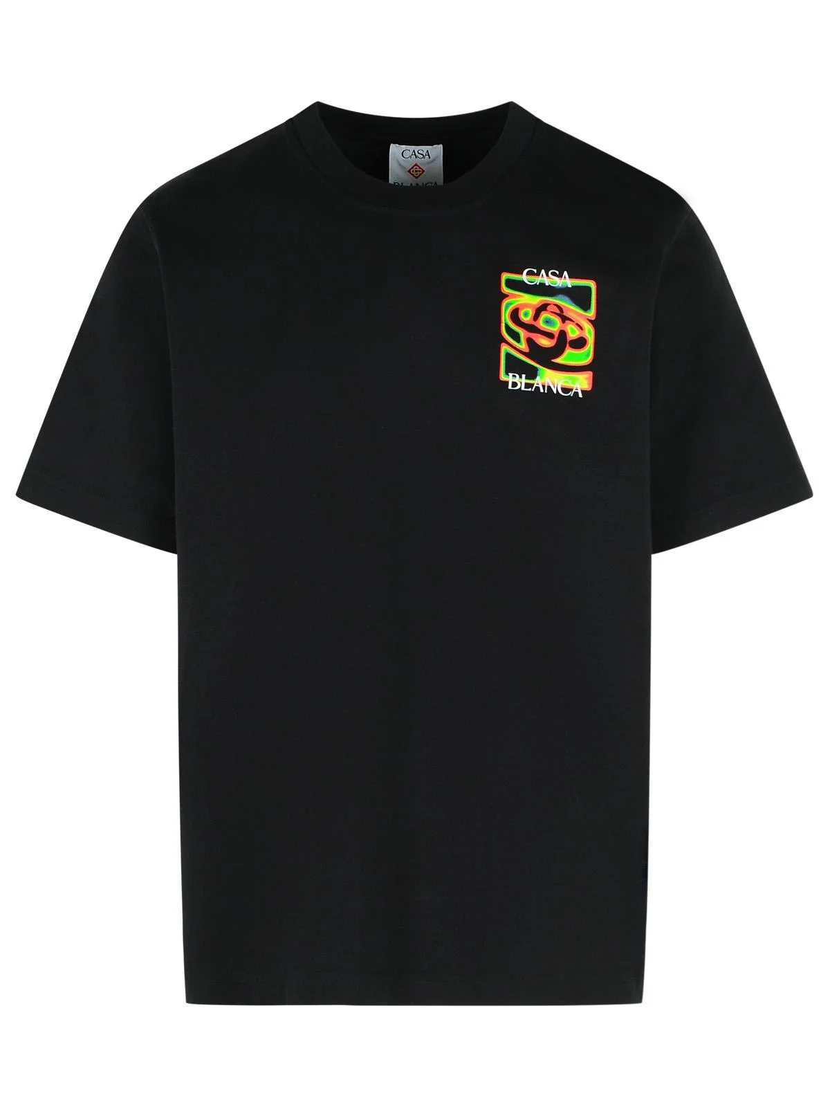 Casablanca 'Heat Map' Black Cotton T-Shirt Men - 1
