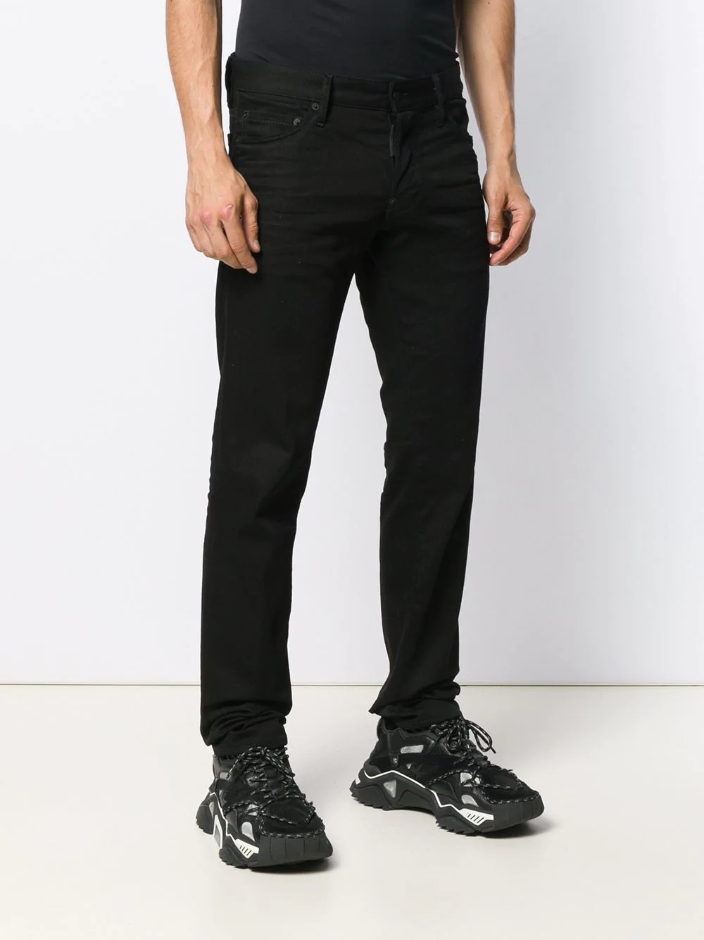 fitted slim-fit jeans - 3