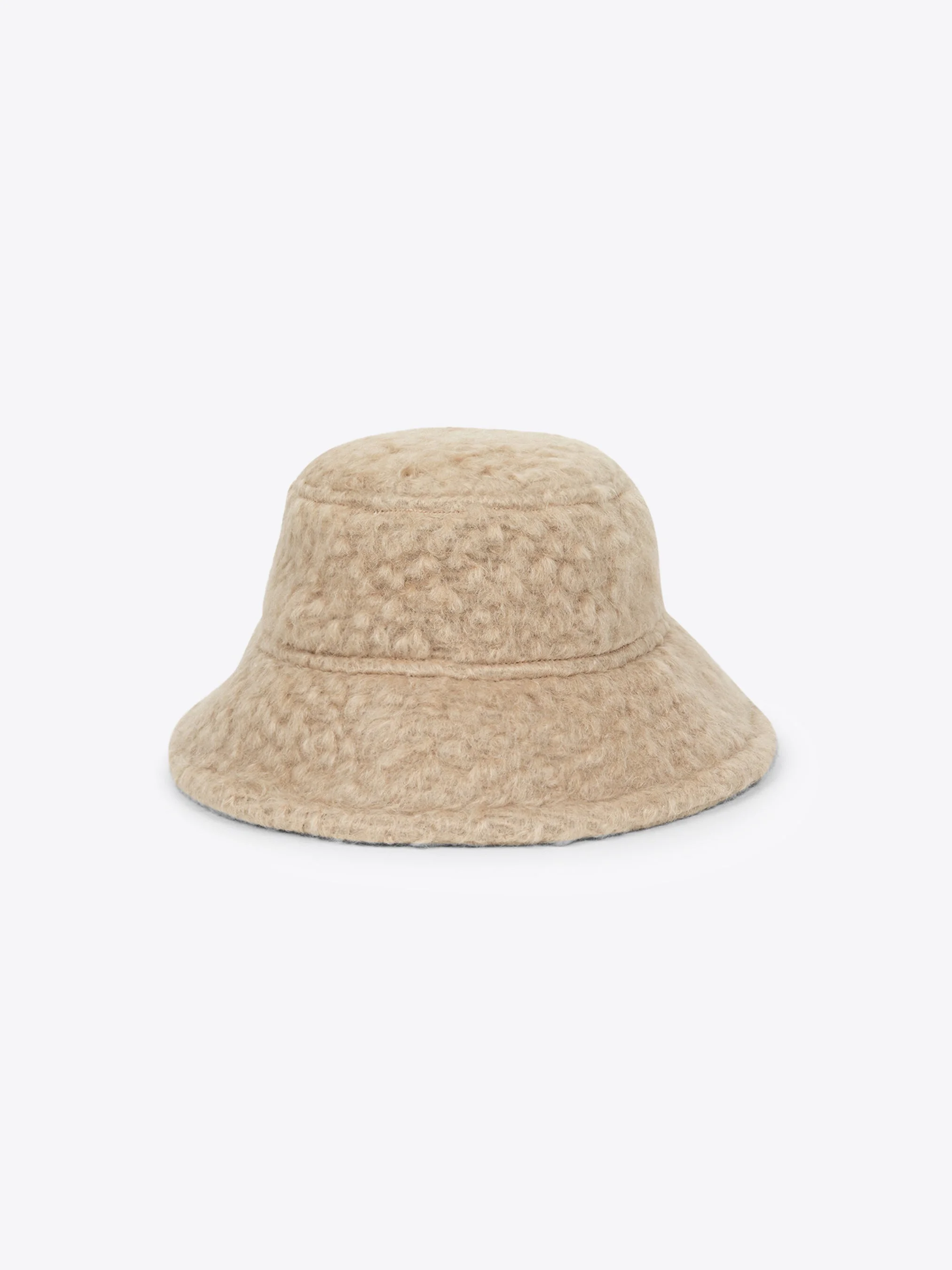 WOOL MOHAIR BUCKET HAT - 1
