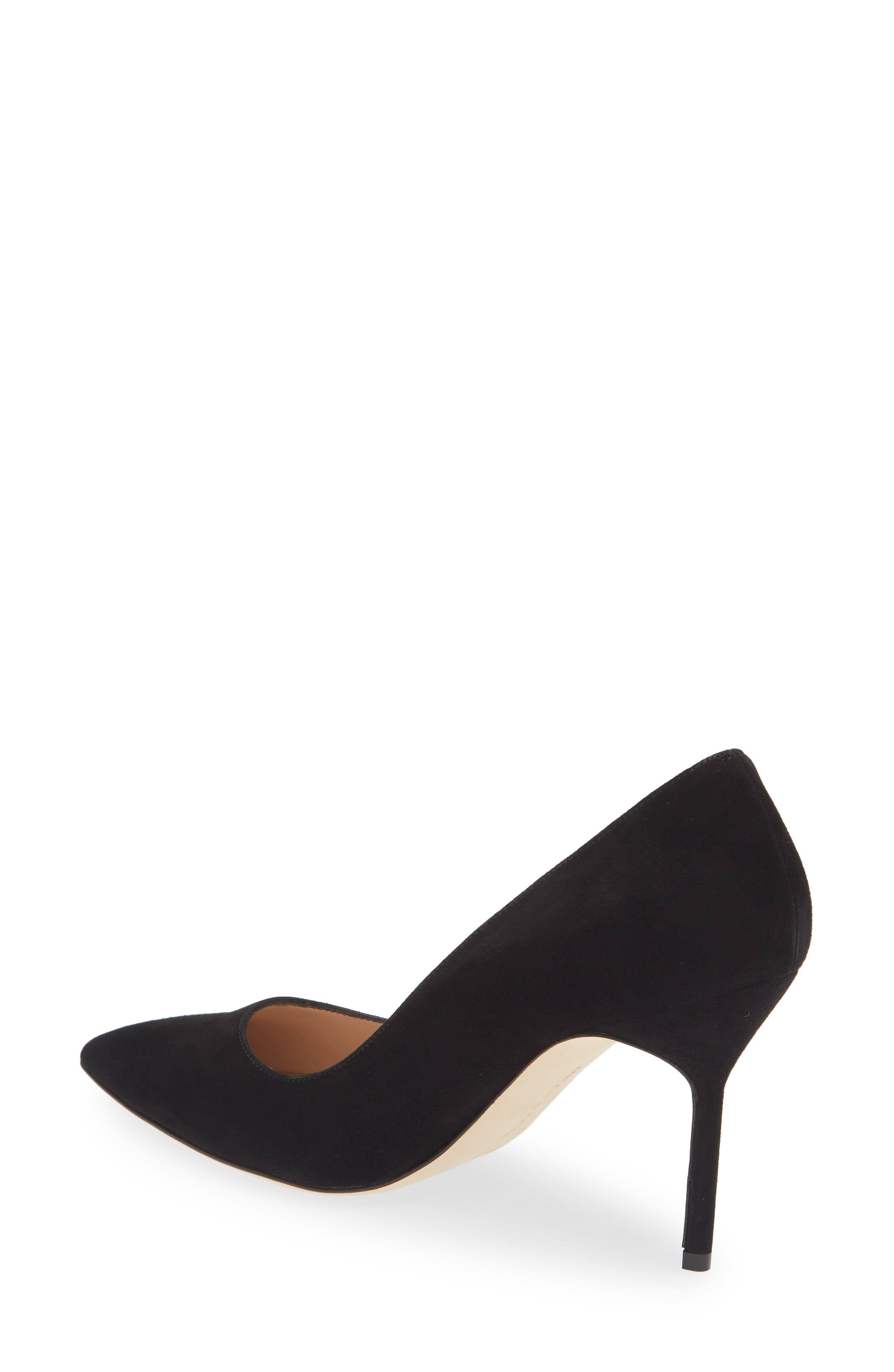 Manolo Blahnik BB Pointed Toe Pump in Black at Nordstrom - 2