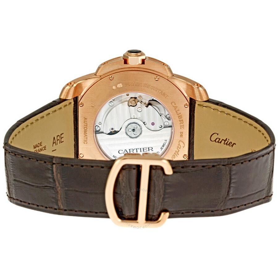 Pre-owned Cartier Calibre De Cartier Brown Dial Men's Watch W7100007 - 3