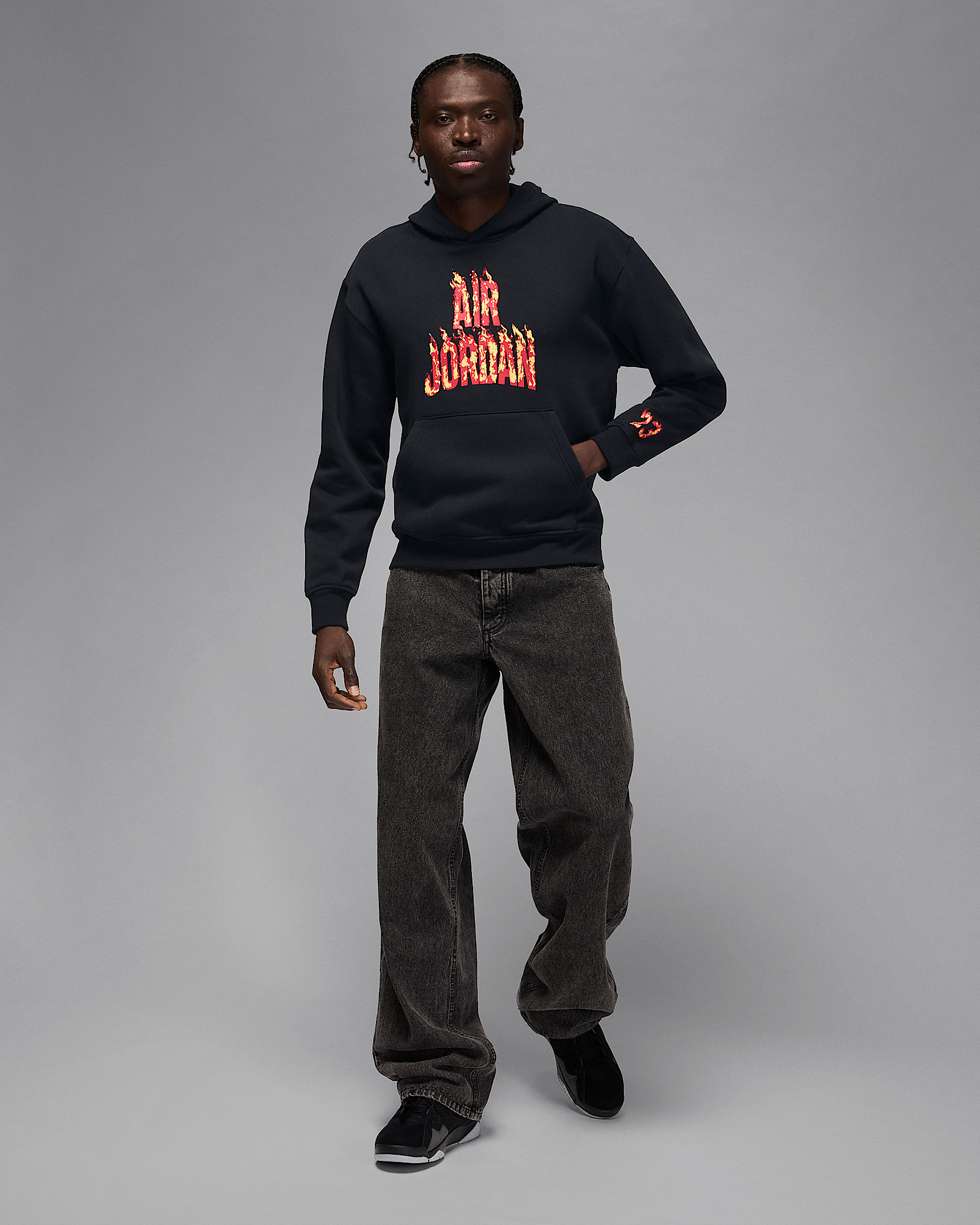 Jordan AJ5 Men's Fleece Pullover Hoodie - 6
