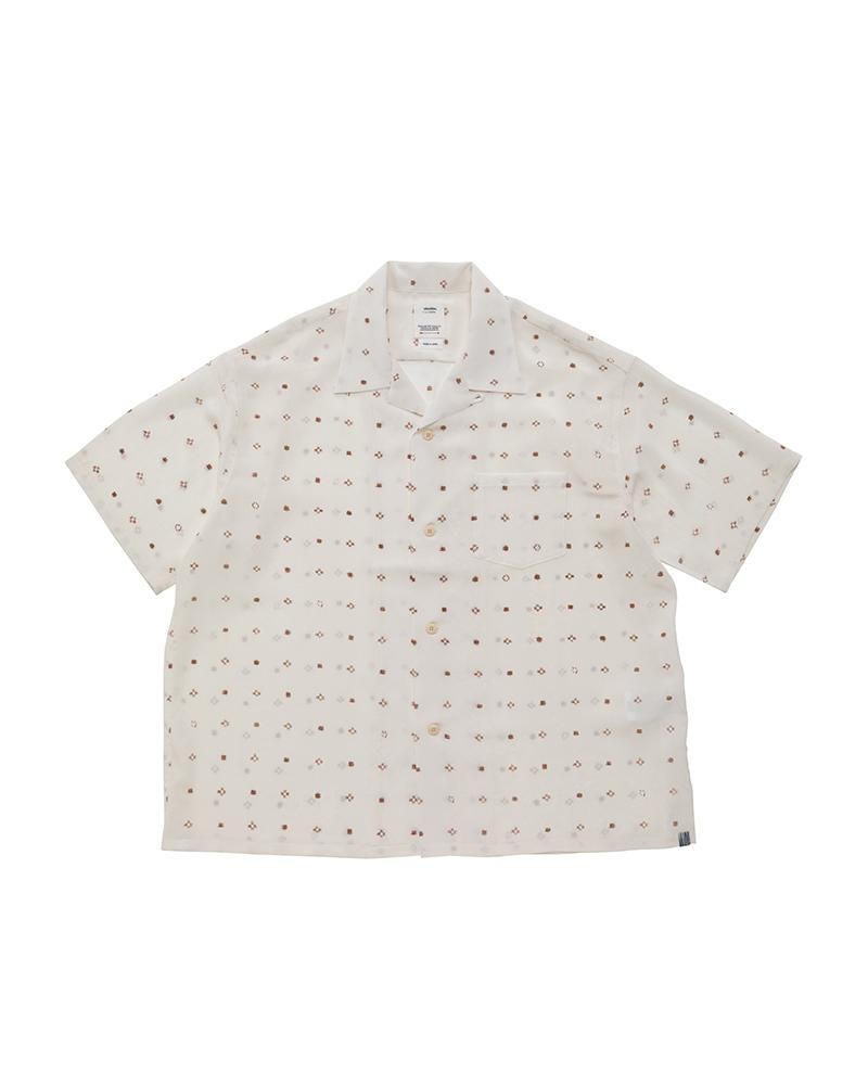 CROSBY SHIRT S/S (CHIRIMEN) BROWN - 1