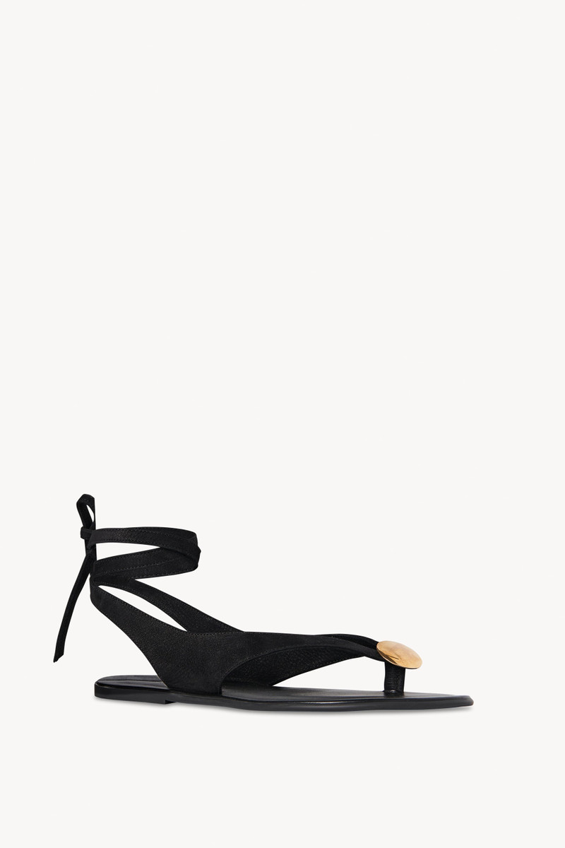 The Row Charm Beach Sandal in Nubuck outlook