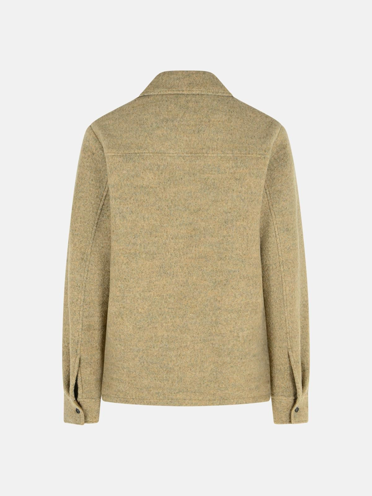 BEIGE WOOL BLEND JACKET - 3