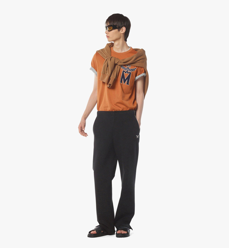 MCM M Logo Embroidery T-Shirt in Organic Cotton outlook