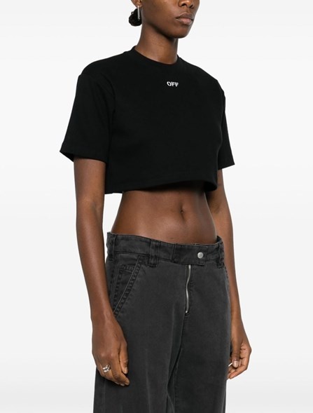 Ribbed cropped T-shirt - 3