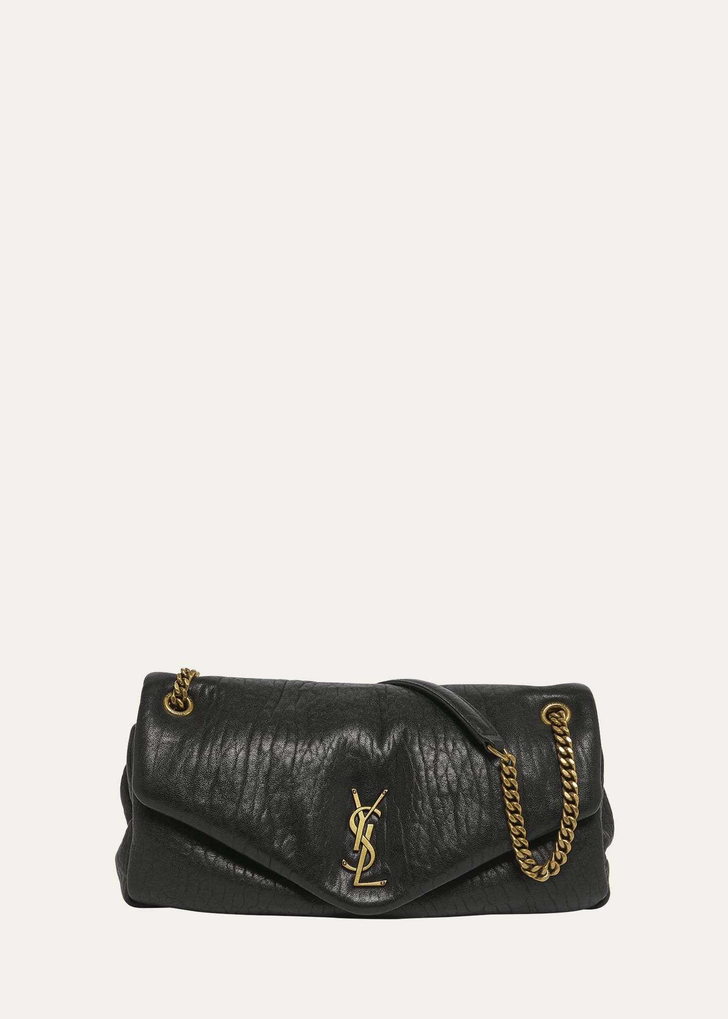 Calypso Medium YSL Shoulder Bag in Lambskin Leather - 1