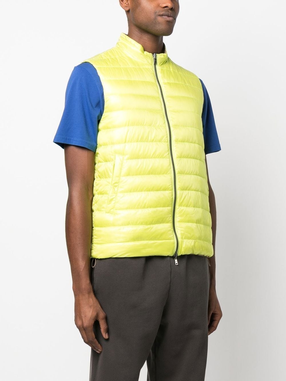 quilted reversible down gilet - 3