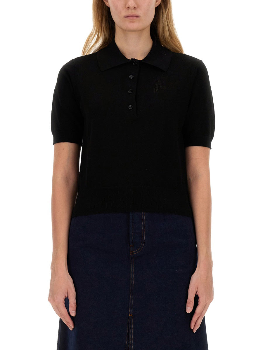 Burberry Women Stretch Cotton Polo Shirt - 1