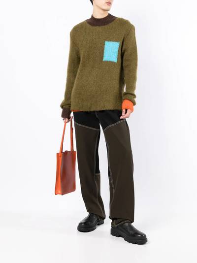 JACQUEMUS color-block crewneck sweater outlook