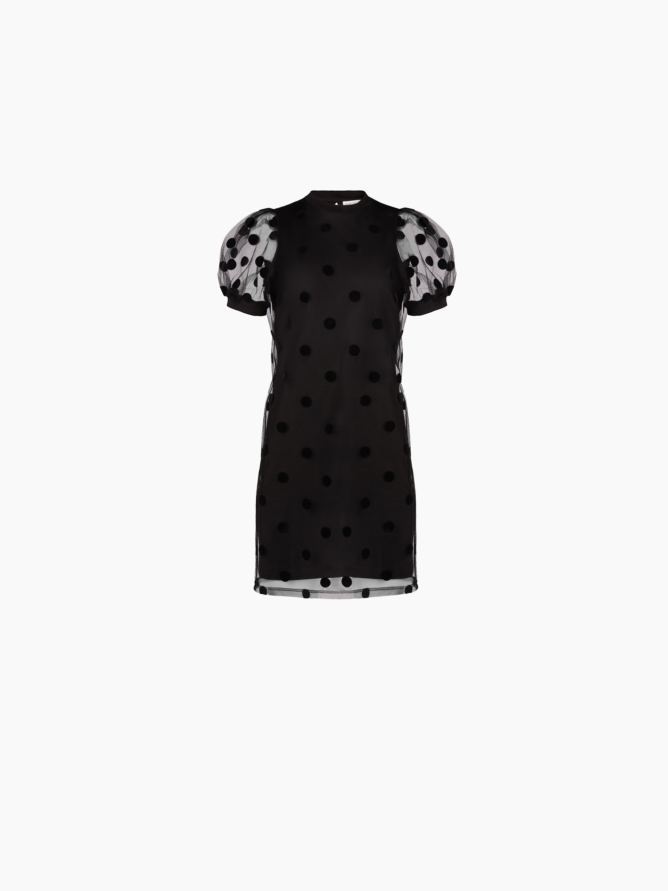 MINI TULLE DRESS WITH POLKA DOTS - 5