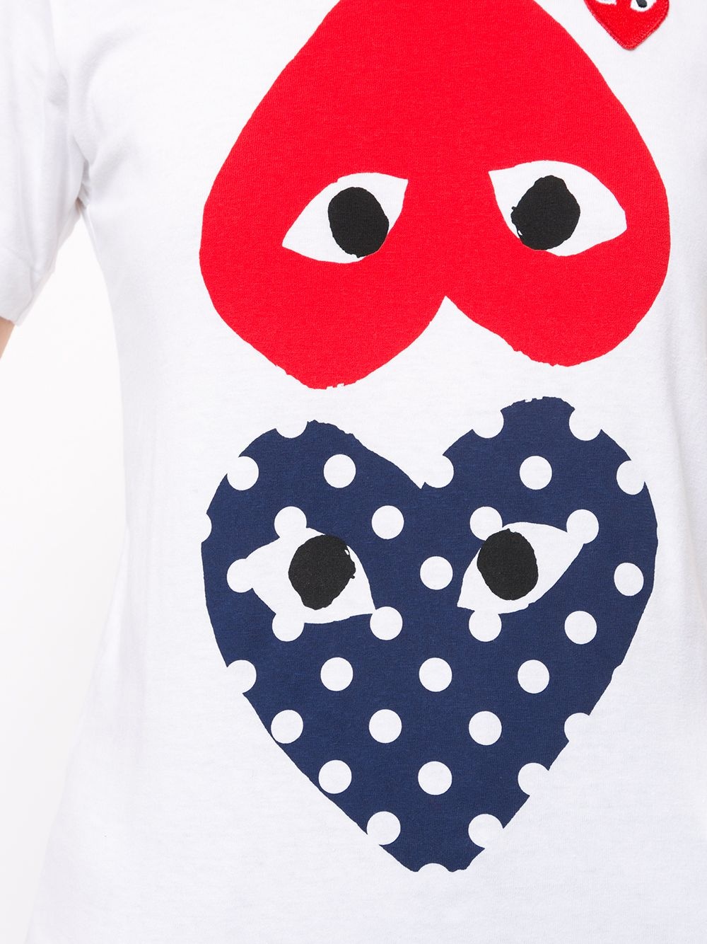 heart-print crew neck T-shirt - 5