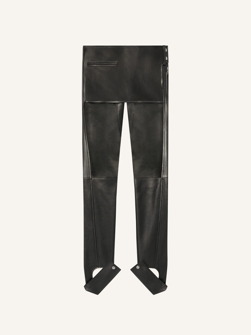 SCUBA LEATHER OVERSKIRT PANTS - 1