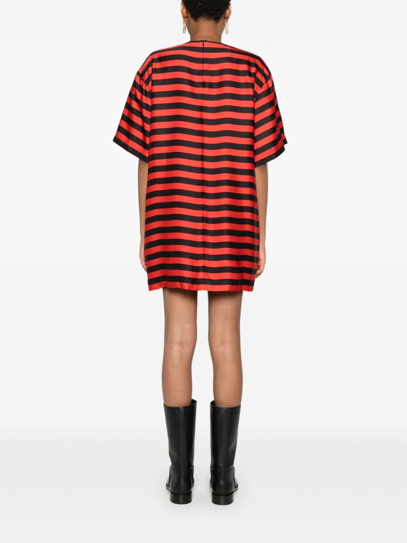 striped satin mini dress 4