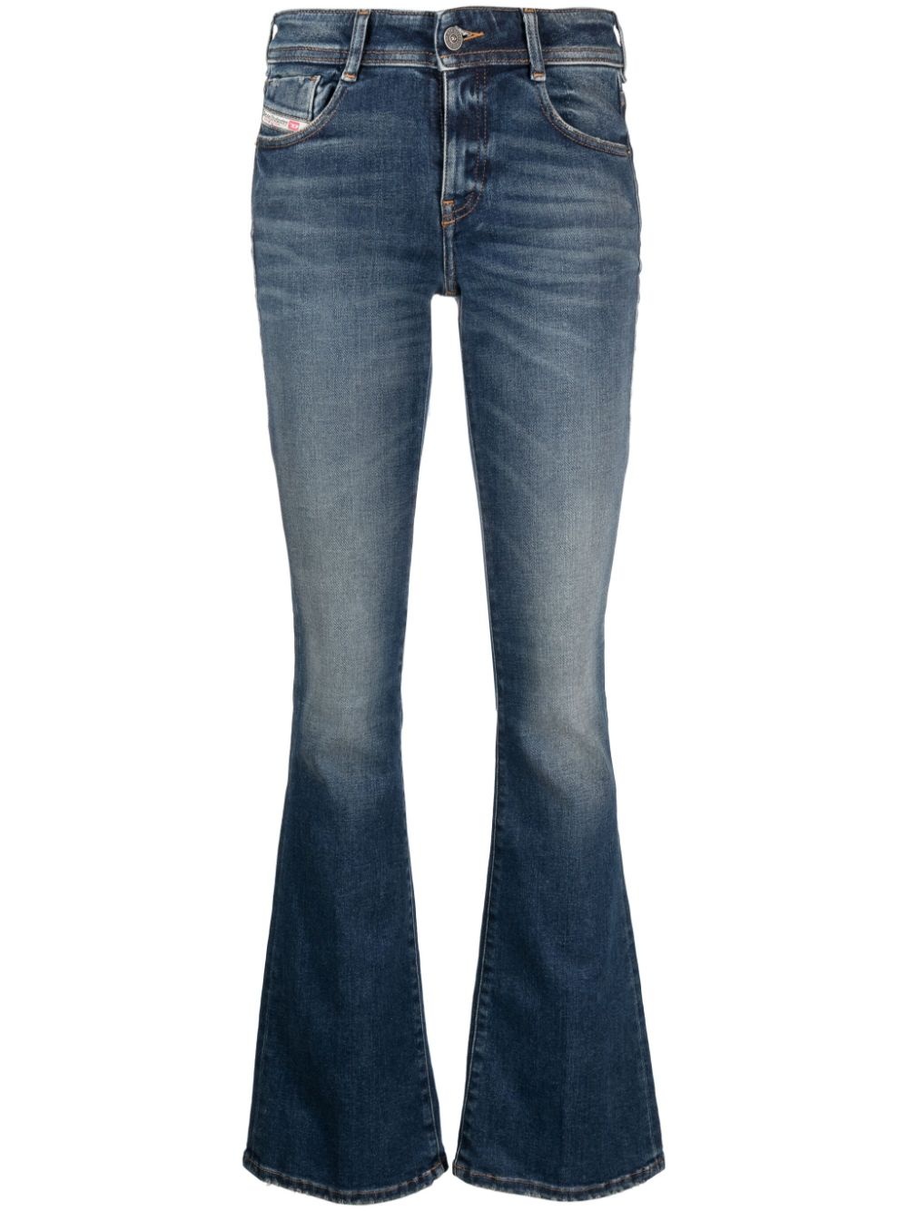 mid-rise bootcut jeans - 1