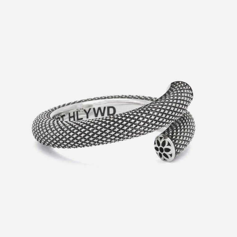 RS-NIXON-SLIM-GSBM GOOD ART HLYWD Slim Nixon Ring Goosebump - Sterling Silver - 1