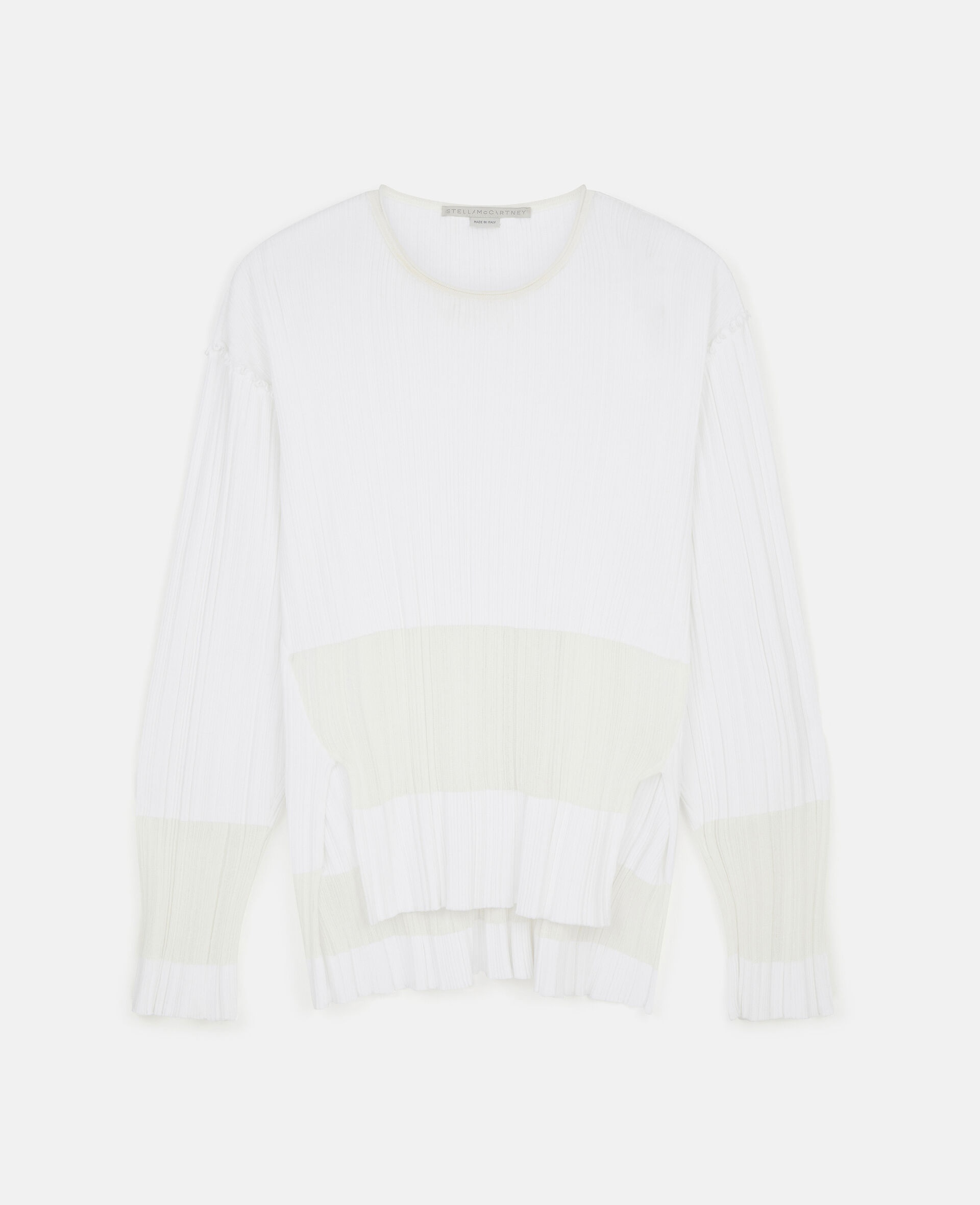 Plisse Knit Sweater - 1
