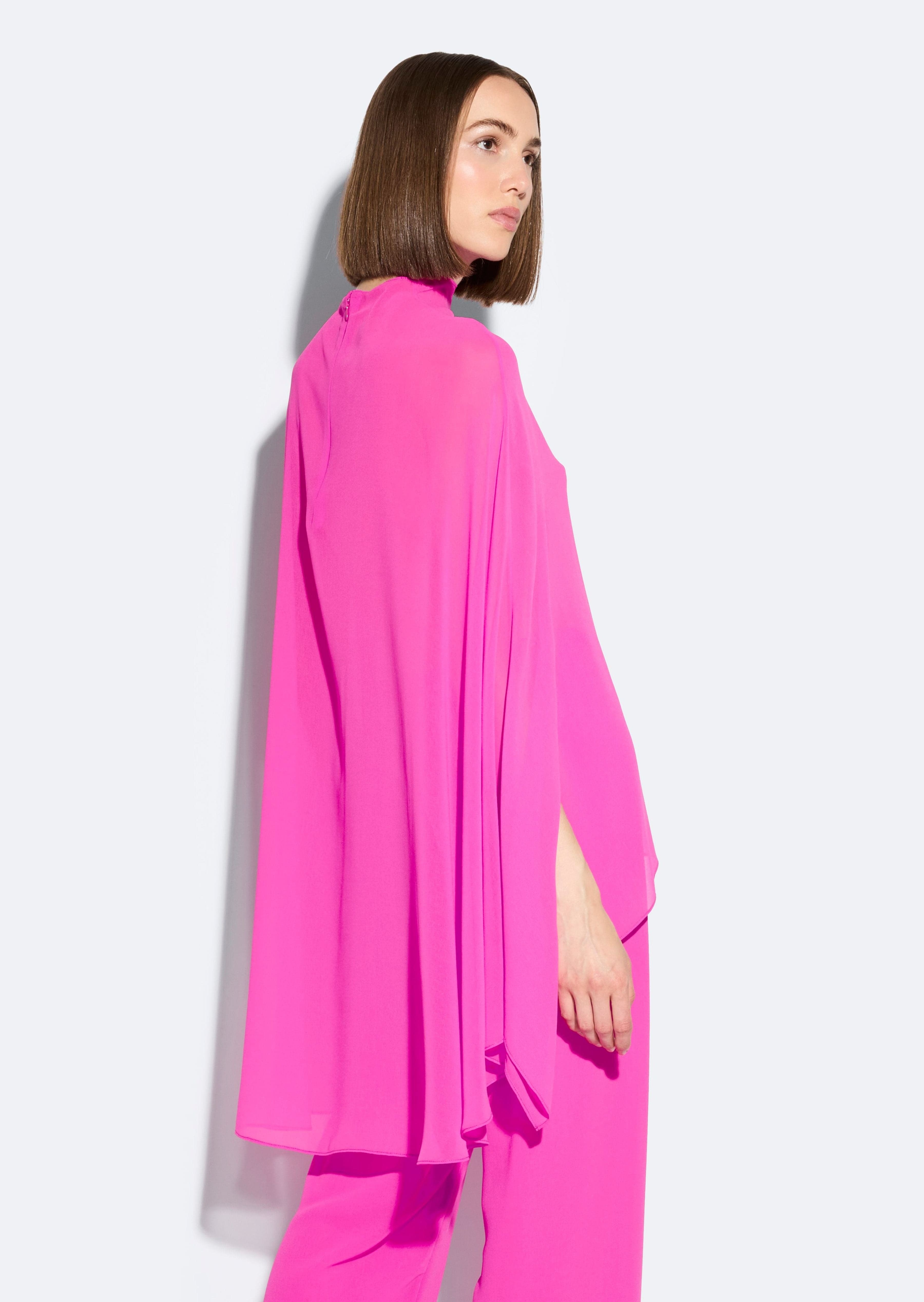 Georgette Oversized Cape Tee - 3