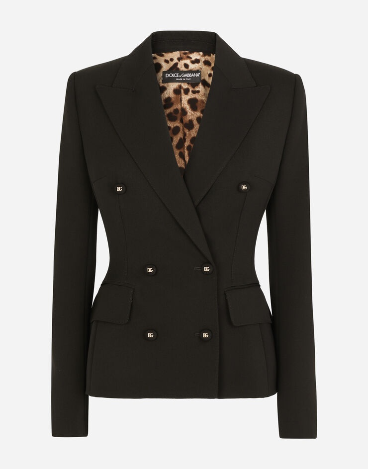 Dolce-fit woolen jacket with branded buttons - 1