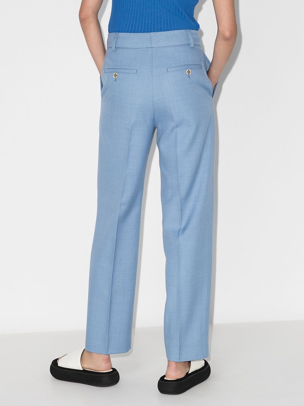 straight-leg tailored trousers - 3